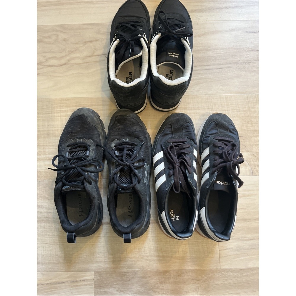Adidas And under Armour Set Of 3 Pairs Of Men's Shoes- Size 11